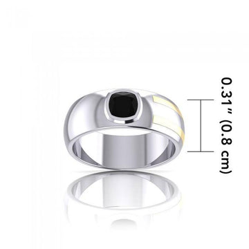 Blaque Rectangle Solitare Ring MRI478 - Jewelry